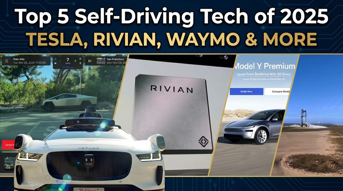 7 Major Tech & EV Updates: Tesla (TSLA) Leases End, Rivian Goes AI, and SpaceX IPO