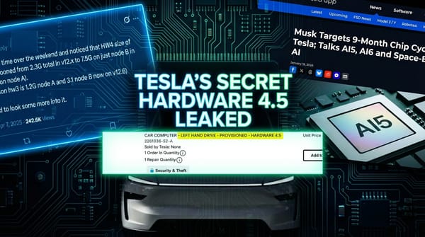 Tesla Hardware 4.5 Revealed: Bridging the Gap to AI5 & New Incentives
