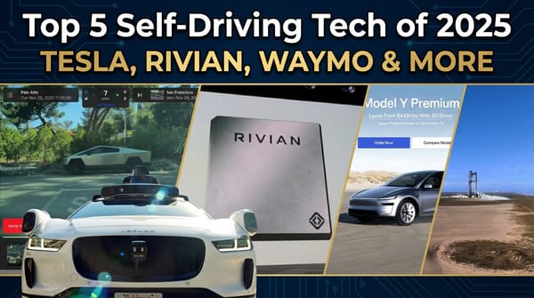 7 Major Tech & EV Updates: Tesla (TSLA) Leases End, Rivian Goes AI, and SpaceX IPO